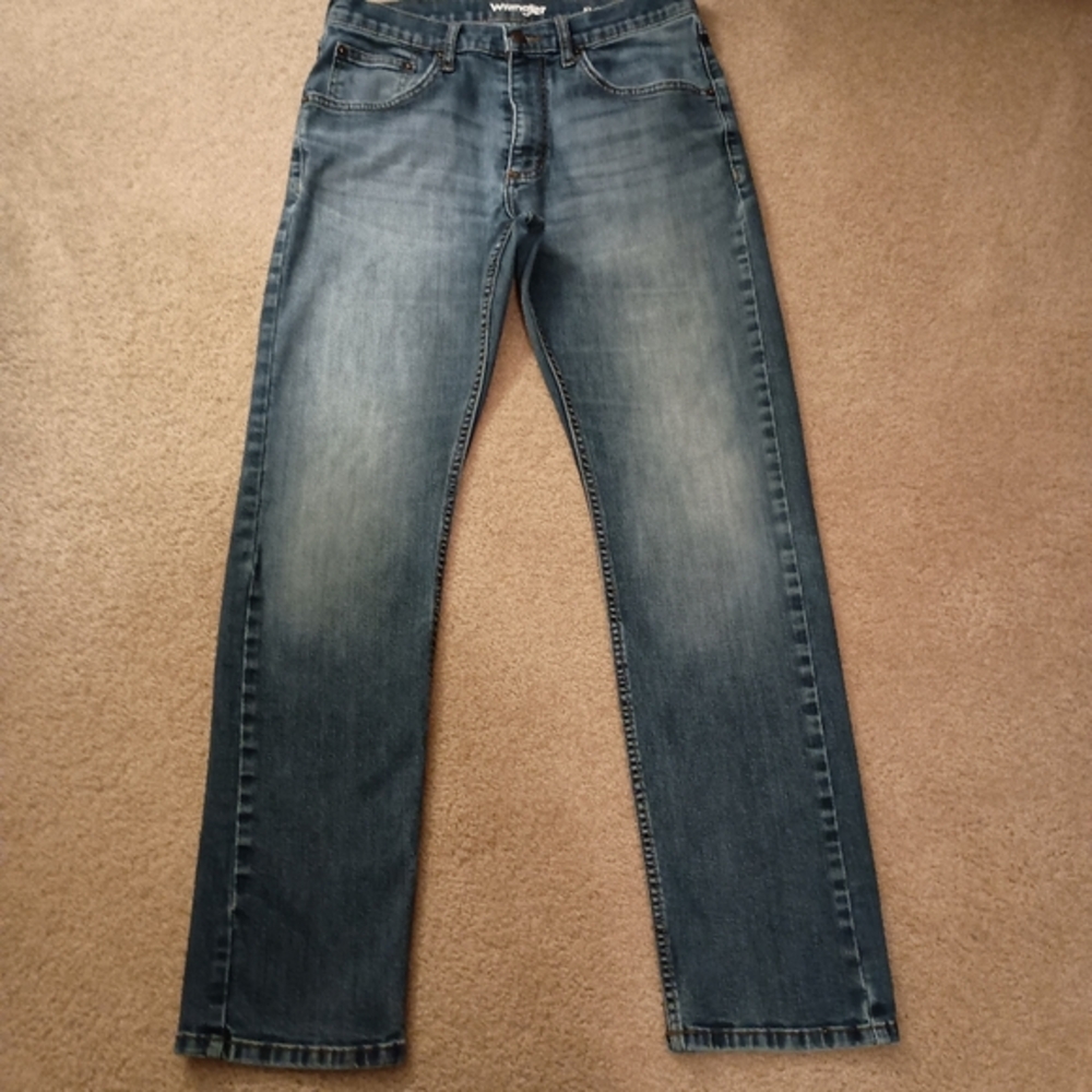 Wrangler Denim Blue Jeans 32X32 Western Cowboy Rodeo Outdoors Grunge‎